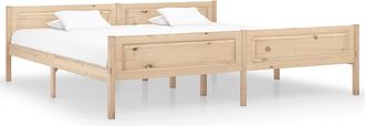 vidaXL Vidaxl - Estructura De Cama Sin Colch&oacute;n Madera Maciza De Pino 200x200 Cm