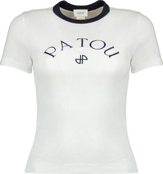 Patou Camiseta con logo - Tops - Mujer - Blanco - L
