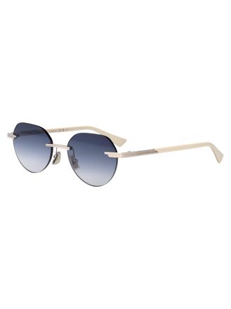 Bottega Veneta Mens Sunglasses Bv1379s Silver-Blue Metal Silver-Silver-Blue Silver/silver/blue