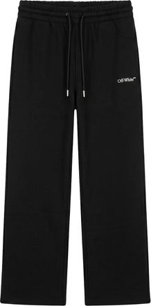 Off-white Rechte Elastische Broek - Heren - Sweatpants - Zwart - XS - Katoen - Broeken
