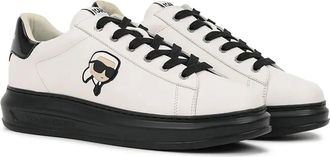 Karl Lagerfeld Sneakers con suola rialzata e logo - Bianco