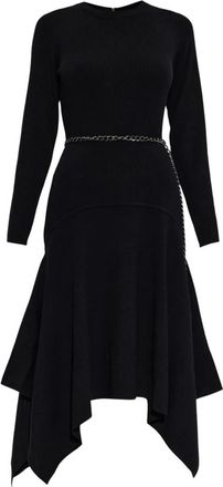 Michael Kors Vestido de punto de lana el&aacute;stica con pa&ntilde;uelo - Dresses - Mujer - Negro - XS