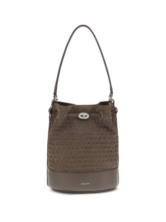 Zanellato Womens Bucket Bag Monda Beige Ivory Calf Leather Handbags Hand