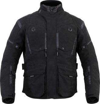 Weise Navigator Black Laminated Waterproof AA Certified Thermal RE ZRO Armoured Motorcycle Jacket (UK, Alpha, 3XL, Regular, Regular, Black)