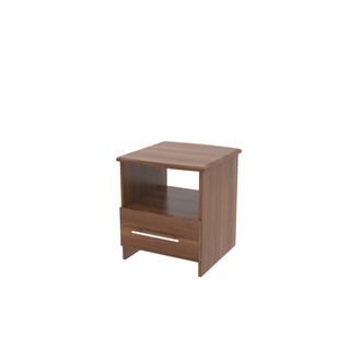 Welcome Furniture Sofia Ready Assembled Bottom Drawer Lamp Table in Noche Walnut - Welcome Furniture | TJ Hughes