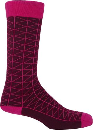 Peper Harow Tritile Mens Socks - Burgundy