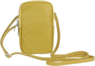 Girly HandBags Genuine Leather Crossbody Phone Bag Mini Purse Small Mustard