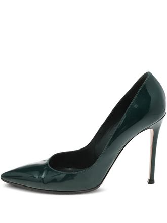 Gianvito Rossi Pumps in pelle verniciata Pre-owned 110mm - Verde