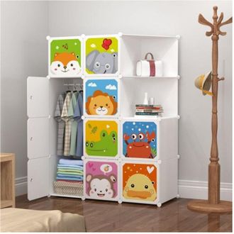 Trade Shop Trade Shop - 10 Armario Modular C&uacute;bico Con Puertas Decoradas Coba Personalizable