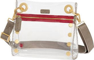 Hammitt Hammitt Tony Pew Brushed Gold Red Zip Sml