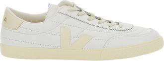 Veja panenka White Sneaker With Logo On The Side And Contrasting Heel In Leather Unisex