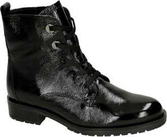 Gabor Knautschlack Veterboot - Dames - Veterlaarzen - Zwart - 37 1/2 EU - Leer - Schoenen