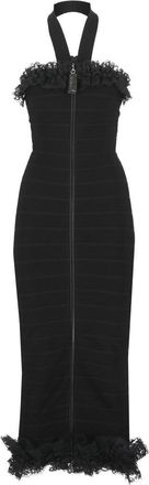 Self Portrait Black Self Portrait Viscose Dress