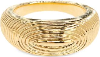 LI&Eacute; STUDIO Audrey ring met textuur - Goud