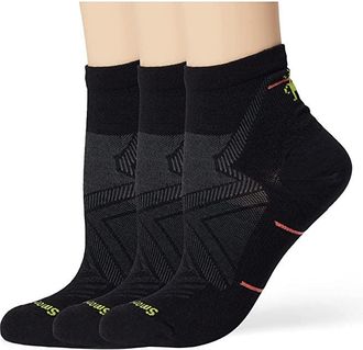 Smartwool Run Zero Cushion Ankle Socks 3-Pack Womens Crew Cut Socks Shoes Black : LG (Womens Shoe 10-12.5), Merino/Mesh/Nylon