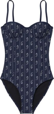 Tory Burch Badpak met print - Blauw