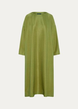 Eskandar Wide A-Line Scoop Neck Dress