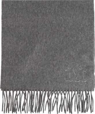 Max Mara Wsdalia Kasjmieren Sjaal - Dames - Wintersjaals - Grijs - ONE Size - Kasjmier - Accessoires