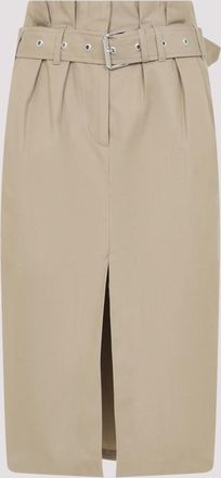 Dries Van Noten Beige Saches Cotton Skirt