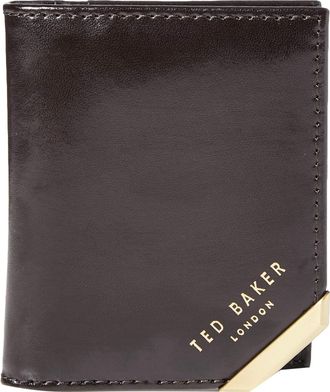 Ted Baker London Mens Coral Travel Accessory-Envelope Card Holder, BRN-Choc, One Size