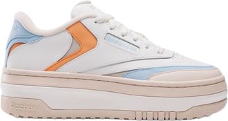 Reebok Womens Club C Extra Sneaker, Chalk/Tapioca/Soft Blue, 6 UK