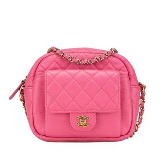 Chanel Pre-owned Vintage Crossbody Tas - Dames - Pre-owned - Roze - Maat: ONE Size Leer