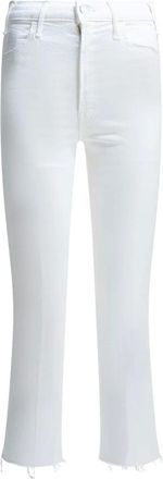 Mother The Cruiser High Waisted Cropped Flare Jeans - Dames - Jeans - Wit - Maat: W30
