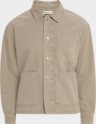 Frame Denim Mens Canvas Chore Coat