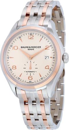 Baume & Mercier Baume and Mercier Clifton Automatic Silver Dial Two-tone Mens Watch 10140
