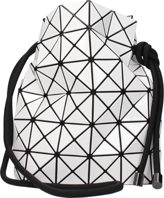 Issey Miyake Bao Bao Damens Umh&auml;ngetasche aus wei&szlig;em PVC