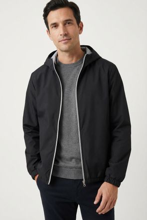 Jack & Jones Blouson JACK & JONES JJJAKE LIGHT JACKET, Herren, Gr. XXL, schwarz detail:tonal zipper, Web, Obermaterial: 100% Polyester, unifarben, regular fit, Jac