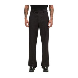 Martine Rose Pantaloni a gamba dritta a righe - - Trousers - Uomo - Nero - S