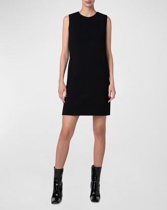 Akris Wool Crepe Mini Dress