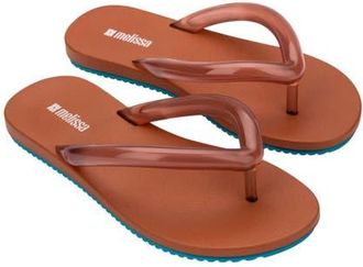 Melissa Airflow Flip Flop in Brown/blue at Nordstrom, Size 10