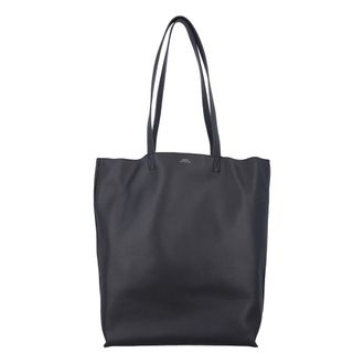 A.P.C. Black Handbag with Top Handles - female - A.P.C. - Shopping Bags - Black - ONE SIZE - Bags