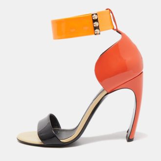 Nicholas Kirkwood Multicolor Patent Leather Lola Pearl Ankle-Strap Sandals
