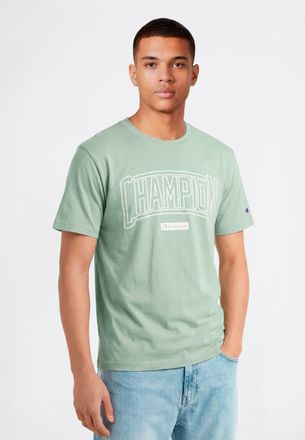 Champion T-Shirt CHAMPION COLLEGE Relax Fit Crewneck T-Shirt, Herren, Gr. XXL, ige, Obermaterial: 100% Baumwolle, normal, Rundhals, Shirts T-Shirt, f&uuml;r sportli