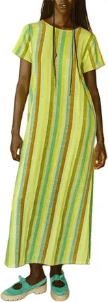 Ace & Jig Mette Button Back Belted A-line Maxi Dress in Wave at Nordstrom, Size Xx-Small