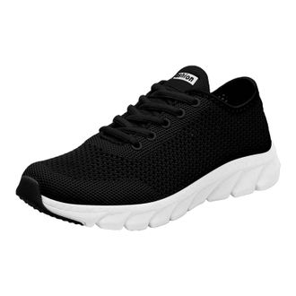 Generic Black Womens Trainers Trainers for Women Arch Support Shoes Lightweight Wide Fit Orthopedic Trainer Breathable Mesh Sneakers Non Slip Running Sneakers