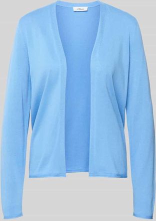 s.Oliver Red Label Regular Fit Cardigan aus Baumwoll-Viskose-Mix in Ocean, Gr&ouml;&szlig;e 34