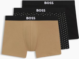 HUGO BOSS Mens BOSS Black BoxerBR3P BOSS ONE D 282 Open Beige - Brown - Size: 32/30/31