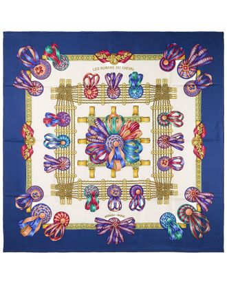Herm&egrave;s Les Rubans Du Cheval Joachim Metz Silk Scarf (Authentic Pre-Loved)