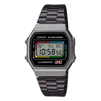 Casio Accessoires, unisex, Zwart, ONE Size, A168Weuc-1Aer Klassiek Digitale Horloge