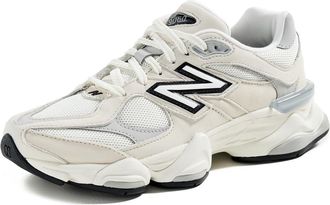 New Balance 9060 Unisex Sneakers, White Grey, 13 Women/11.5 Men