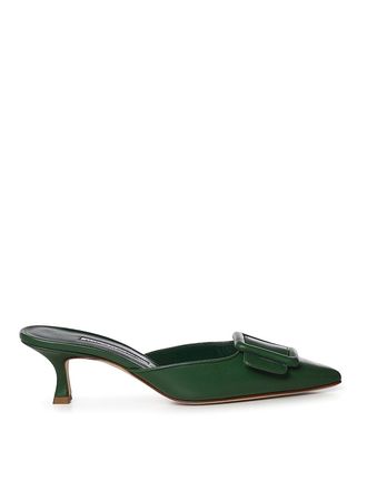 Manolo Blahnik Maysale Nappa Mules