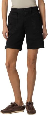 Kut from the Kloth Hailey High Waist Denim Bermuda Shorts in Black at Nordstrom, Size 16