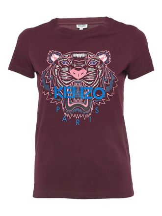 Kenzo logo-print T-shirt - Red