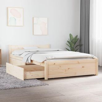 vidaXL Estructura De Cama Con Cajones 90x200 Cm Vidaxl