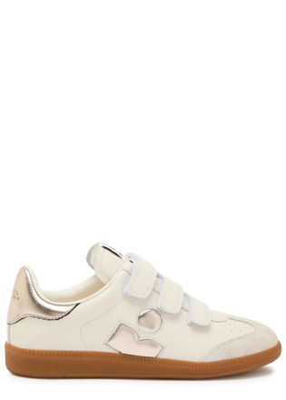 Isabel Marant Isabel Marant &eacute;toile Beth Panelled Suede and Leather Sneakers - White - 37 (IT37/ UK4)