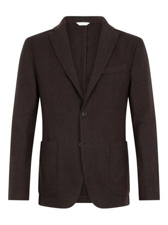 Boglioli patch-pockets two-button jacket - men - Nylon/Wool - 52 - Brown